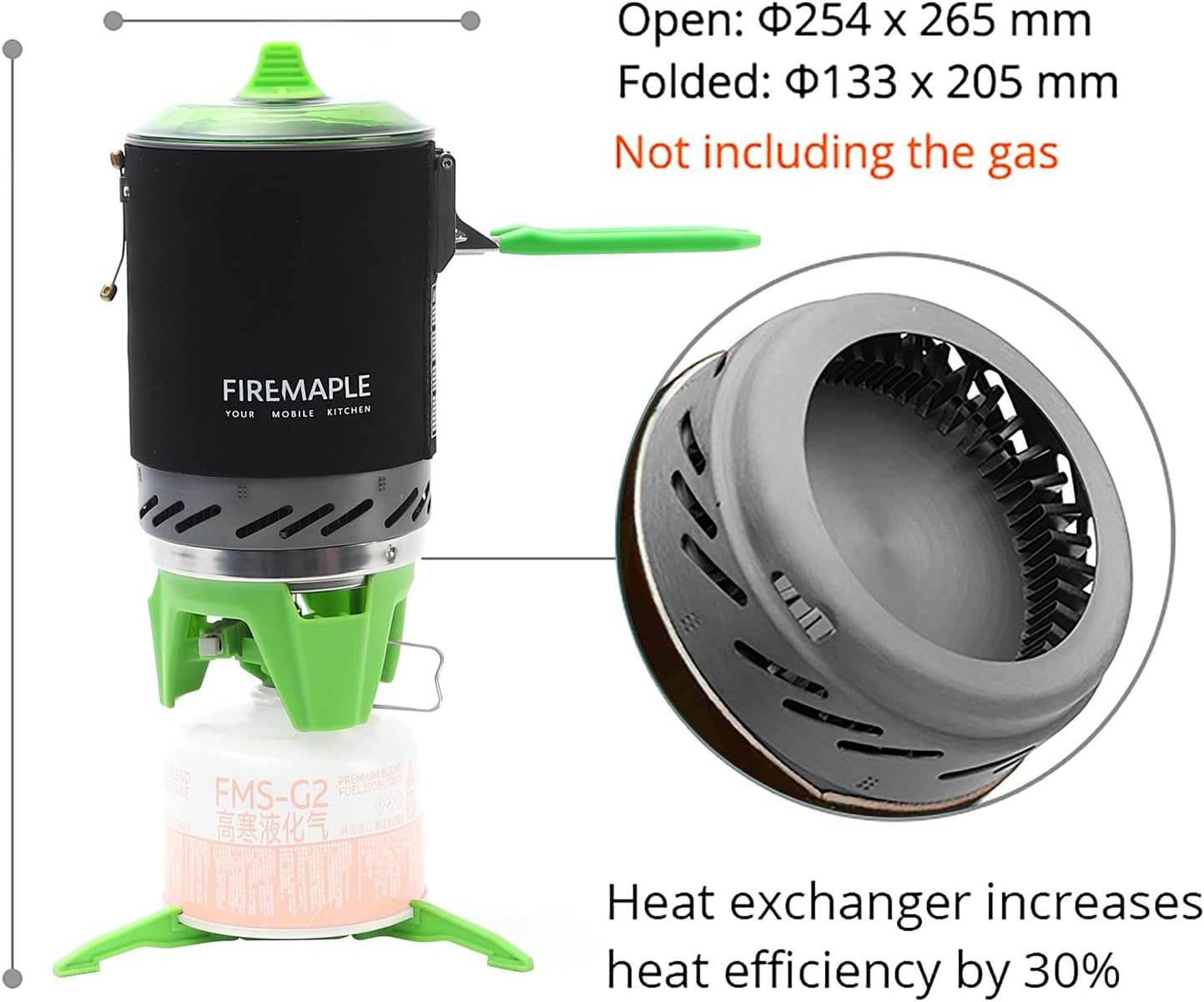 Fire-Maple Fixed Star X2 Backpacking and Camping Stove System Outdoor Propane Camp Cooking Gear Portable Pot Jet Burner Set Ideal for Hiking, Trekking, Fishing, Hunting Trips and Emergency Use