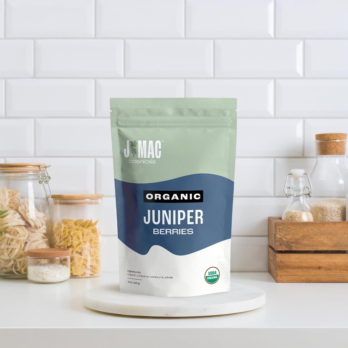 J MAC BOTANICALS, Organic Whole Juniper Berries, Certified USDA Organic, juniper for herbal infusions, seasoning beef, pork, turkey brine, soups, cocktail bombs