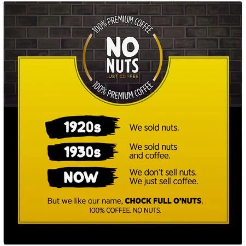 Chock Full o’Nuts Original Roast, Medium Roast K-Cups – Compatible with Keurig Pods K-Cup Brewers (1 Pack of 32 Single-Serve Cups)