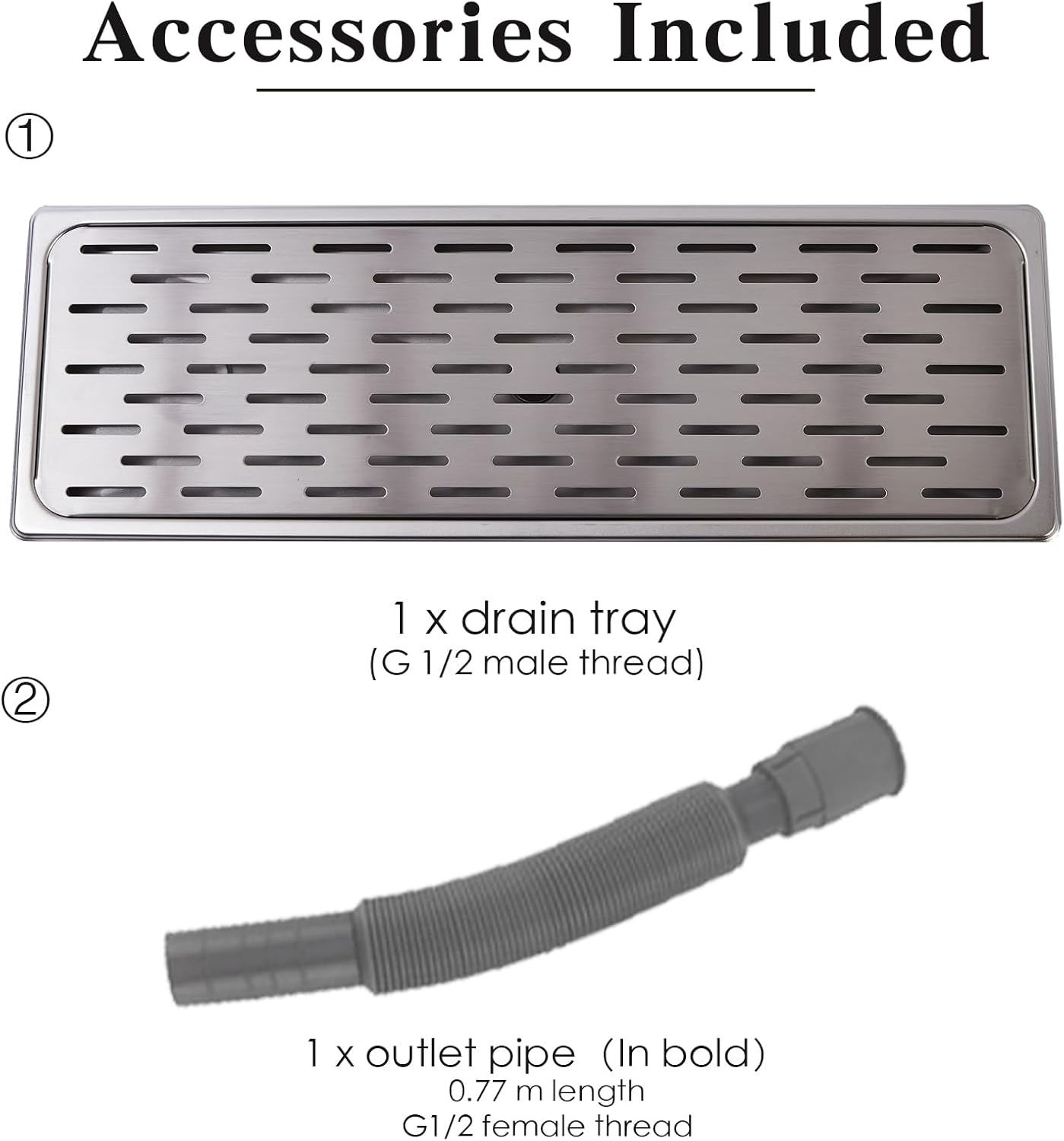 Stainless Steel Drip Tray - Perfect for Homes, Clubs, Bars, Cafes, Restaurants, Hotels, Or Commercial Use - Easy to Clean, No Drainage Required (L)