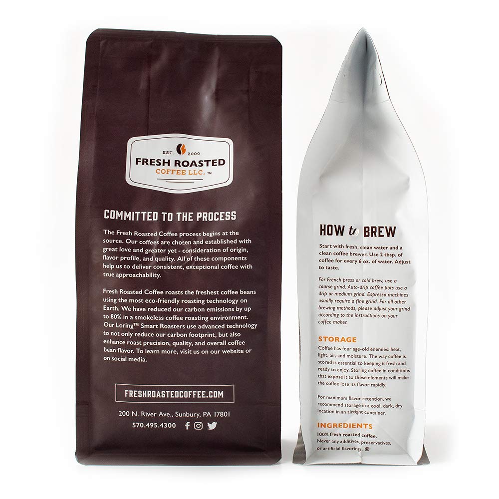 Fresh Roasted Coffee, Organic Honduran Marcala | USDA Organic, 100% Single Origin, Kosher | Medium Roast 12 oz Whole Bean