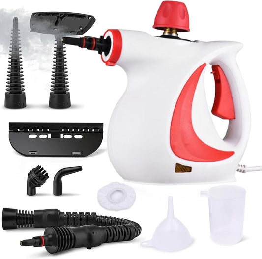 Laytic Steammaster Pro, Laytic Handheld Steam Cleaner, 10 In 1 Handheld Pressure Multi Purpose Cleaner Home Use (Red)