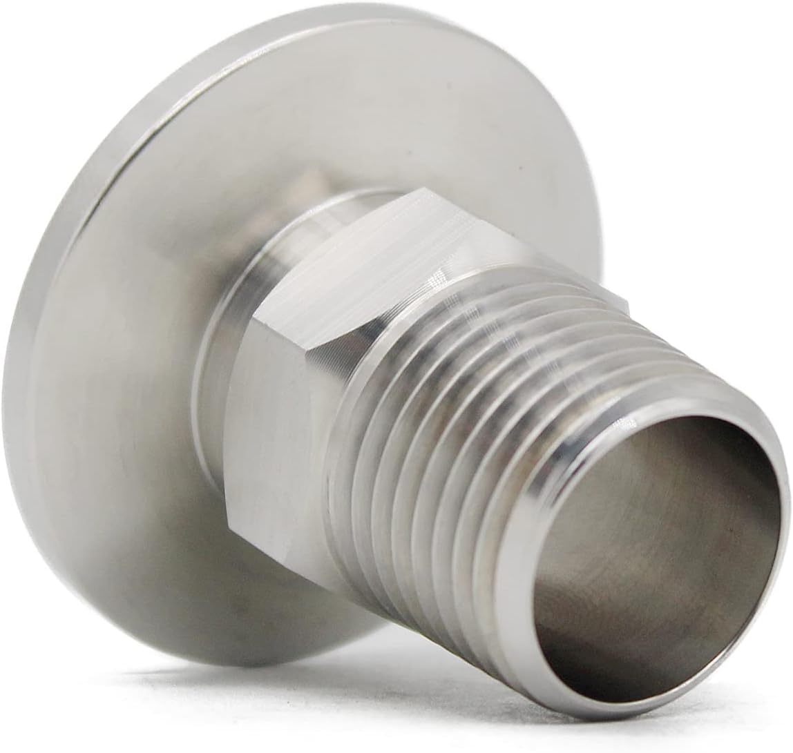 SS304 KF25 NPT Male Adaptor thread 1/2" NW25 KF Male coupling ISO-KF25 X NPT 1/2"