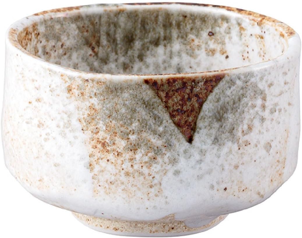 Japanese Traditional Handcrafted Mino Matcha Chawan Tea Bowl Cup Ceremony Tableware Pottery (Yuki Shino)