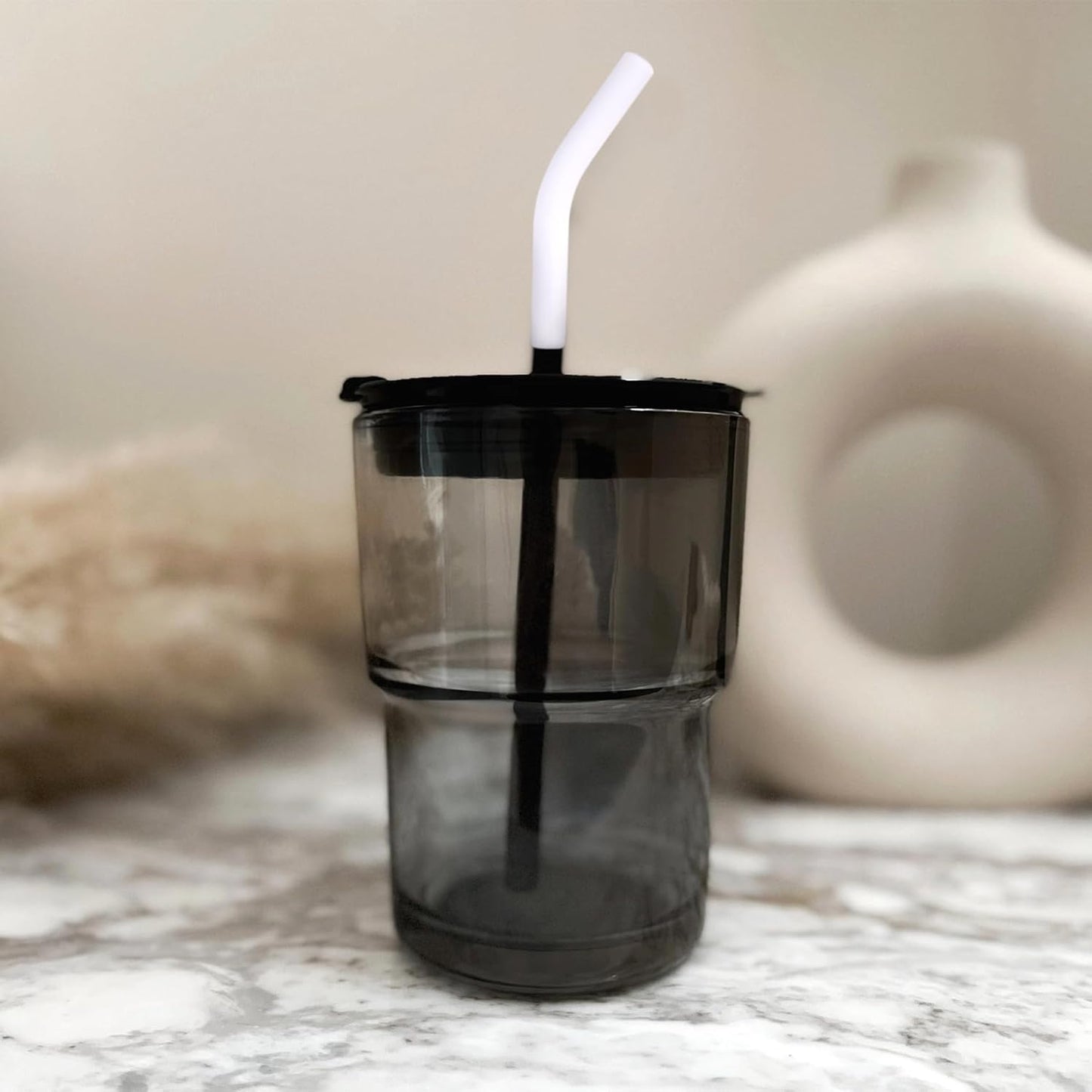 6Pcs Metal Straw Silicone Tips 5/16 IN Wide(8mm Outer Diameter) Food Grade Rubber Straw Covers Flex Elbow Replacement Tip for Stainless Steel Metal Straws,White