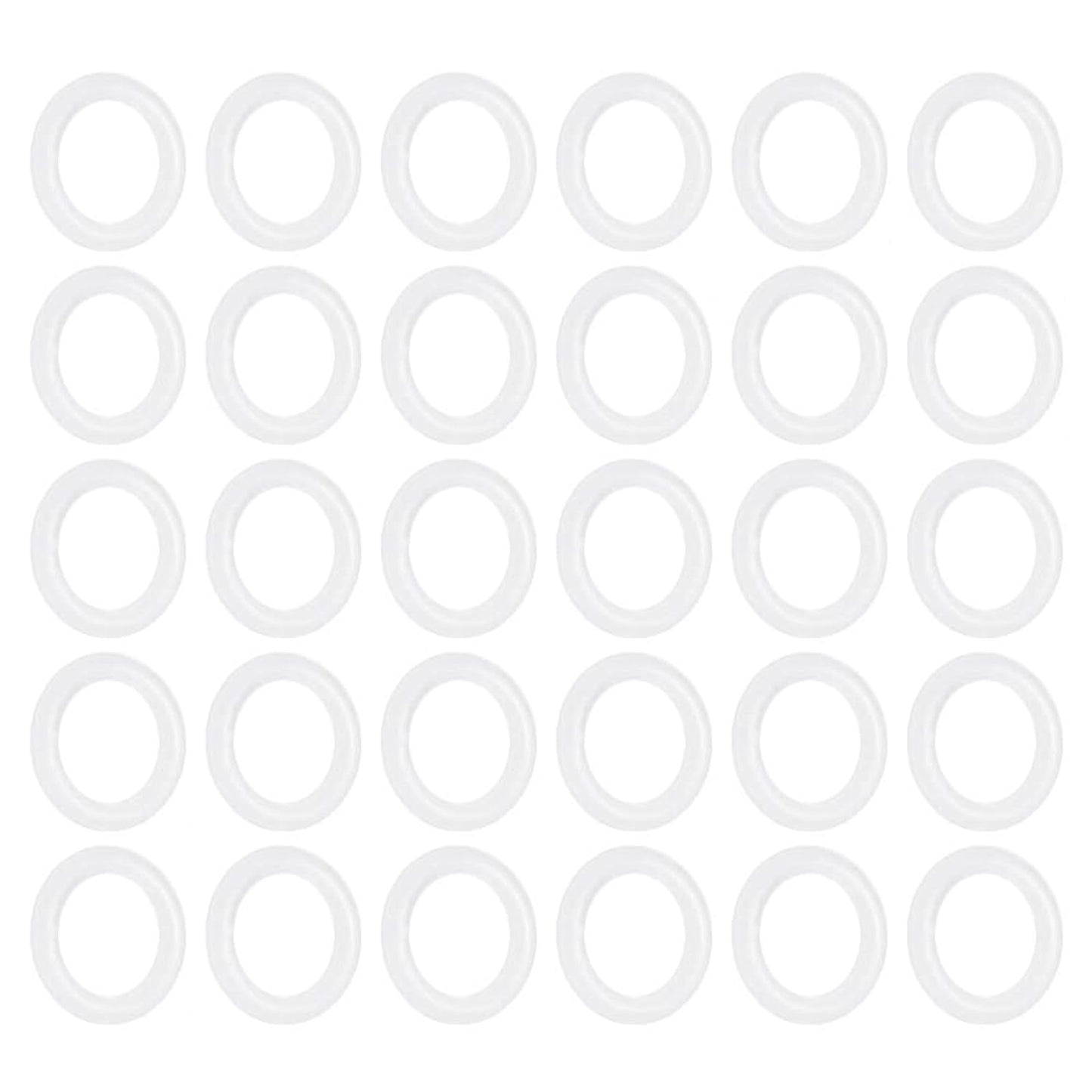 [30 Pcs] Silicone O-Rings White 9mm OD 6mm ID 1.5mm Width, Metric VMQ Sealing Gasket for Cup Lids, Coffee Maker, Brewing Fitting, Washer, Filter, Pump, Plumbing, Hose, Gauge, Auto, Machine