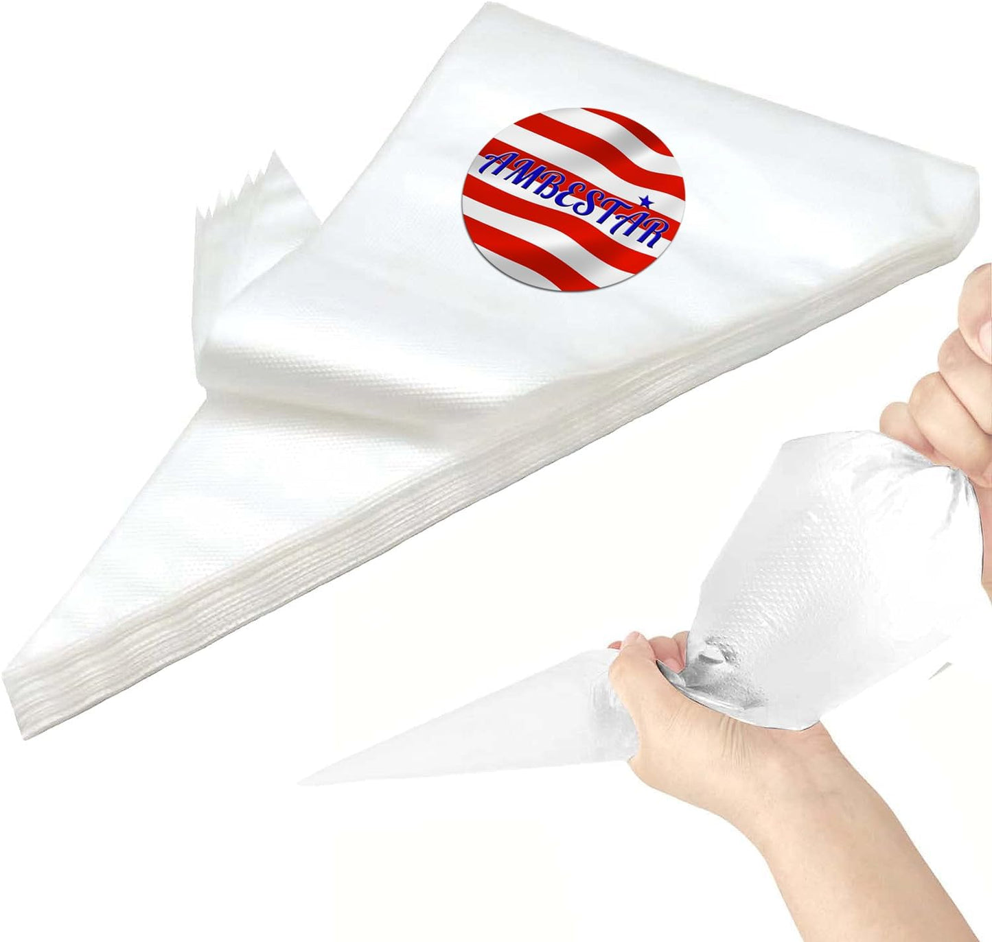 18 Inch Tipless Piping Bags for Royal Icing, Extra Thick Anti Burst Decorating Bags Butter Cream Cookies Decoration, Perfect for Professional Baking Lover