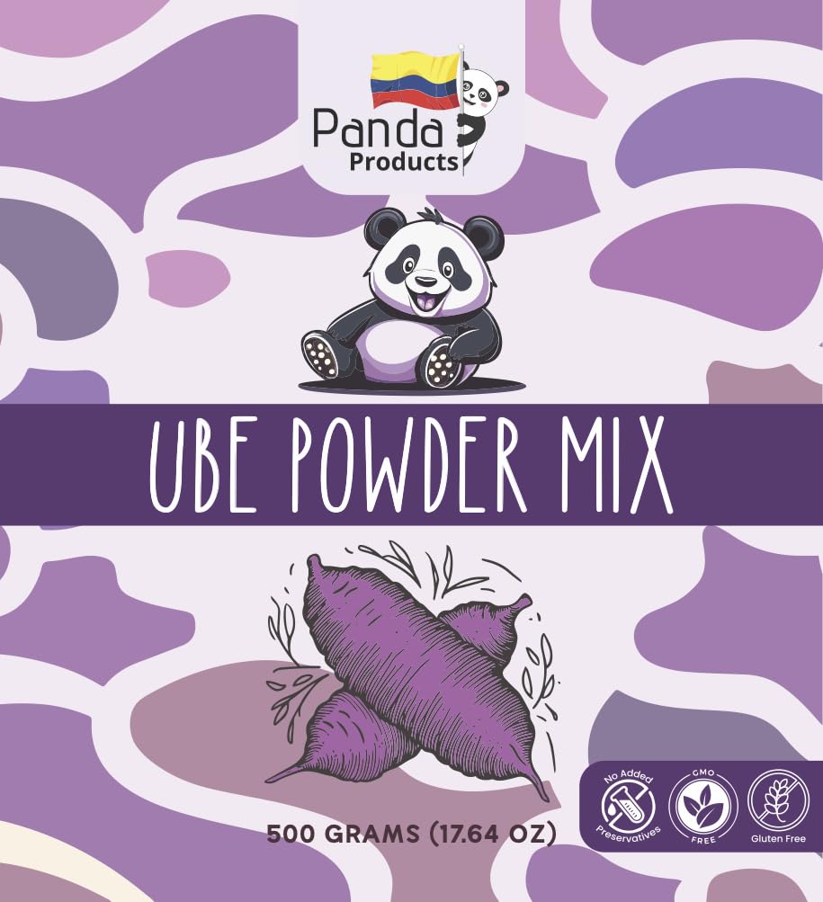Ube Powder | Ideal for Bubble Teas, Smoothies, Slushes and Desserts | 17.64 oz | by Panda Products