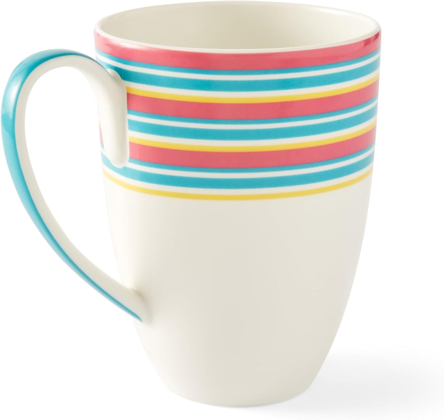 Spode Kit Kemp Mug | 17oz Calypso Stripe Coffee & Tea Mug | Made from Porcelain | Dishwasher and Microwave Safe | Vibrant Dinnerware Ideal for Summer