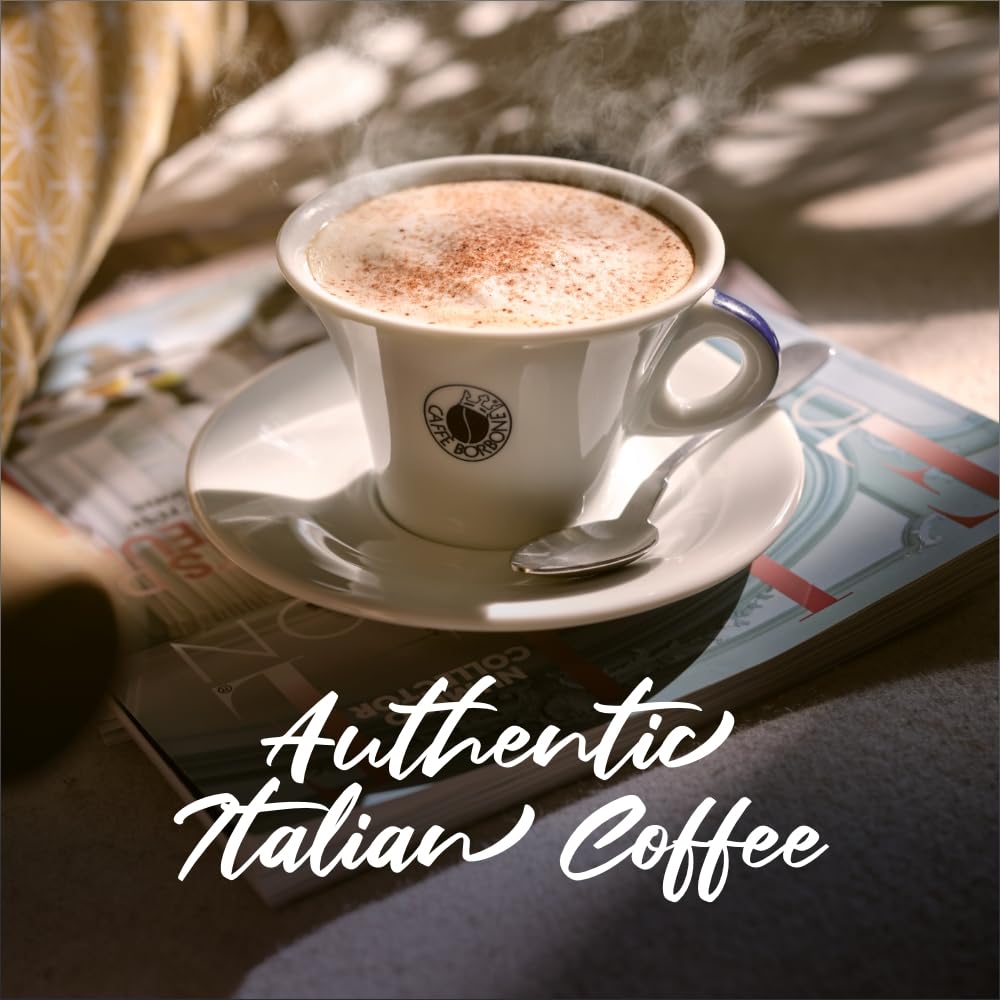 Caffe Borbone Whole Bean Coffee, Medium-Dark Roast DEK Blend, Decaffeinated Italian Coffee, 2.2 lb Bag (Pack of 2)