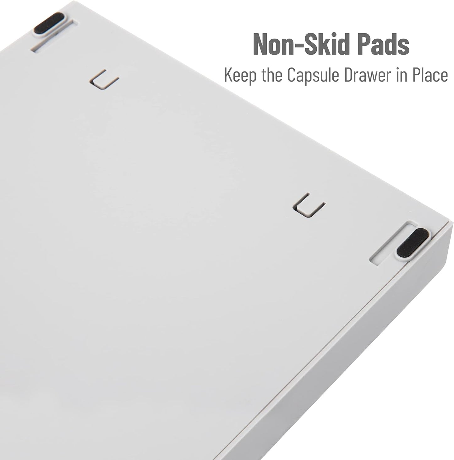 Mind Reader Nespresso Compatible Capsule Drawer, Countertop Organizer, Coffee Pod Holder, Storage, 9.25"L x 15"W x 2"H, Gray