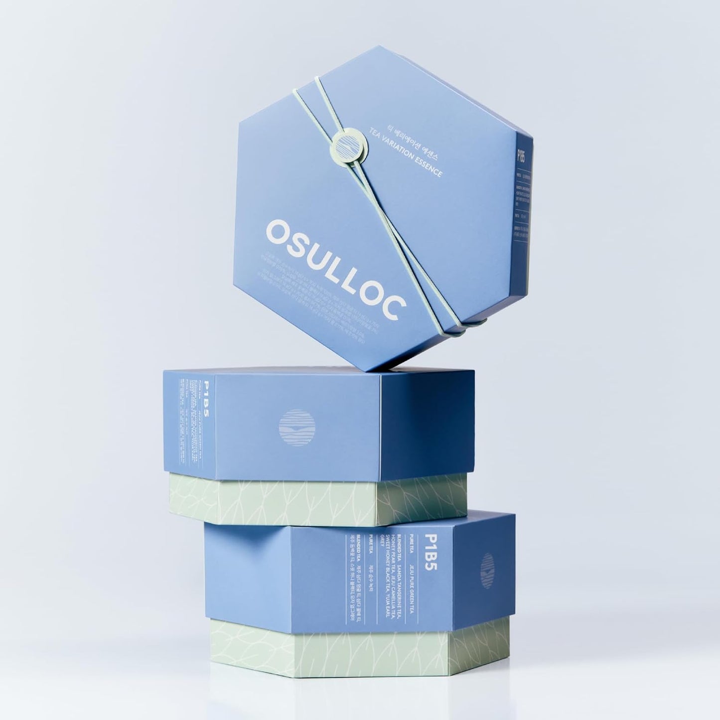 OSULLOC TEA VARIATION ESSENCE (42 Count, 6 Types x 7 ea), Assorted Tea bag Sampler, Exceptional Designed Variety Tea gift Set, Premium Tea sets from Jeju Island tea farm