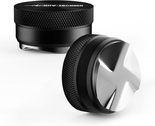 MHW-3BOMBER Coffee Distributor 54mm, 53.35mm Espresso Distribution Tool fit for 53mm/54mm Breville Portafilter, Height Adjustable Espresso Distributor, Detachable CD Espresso Leveler,T6093L4-OS