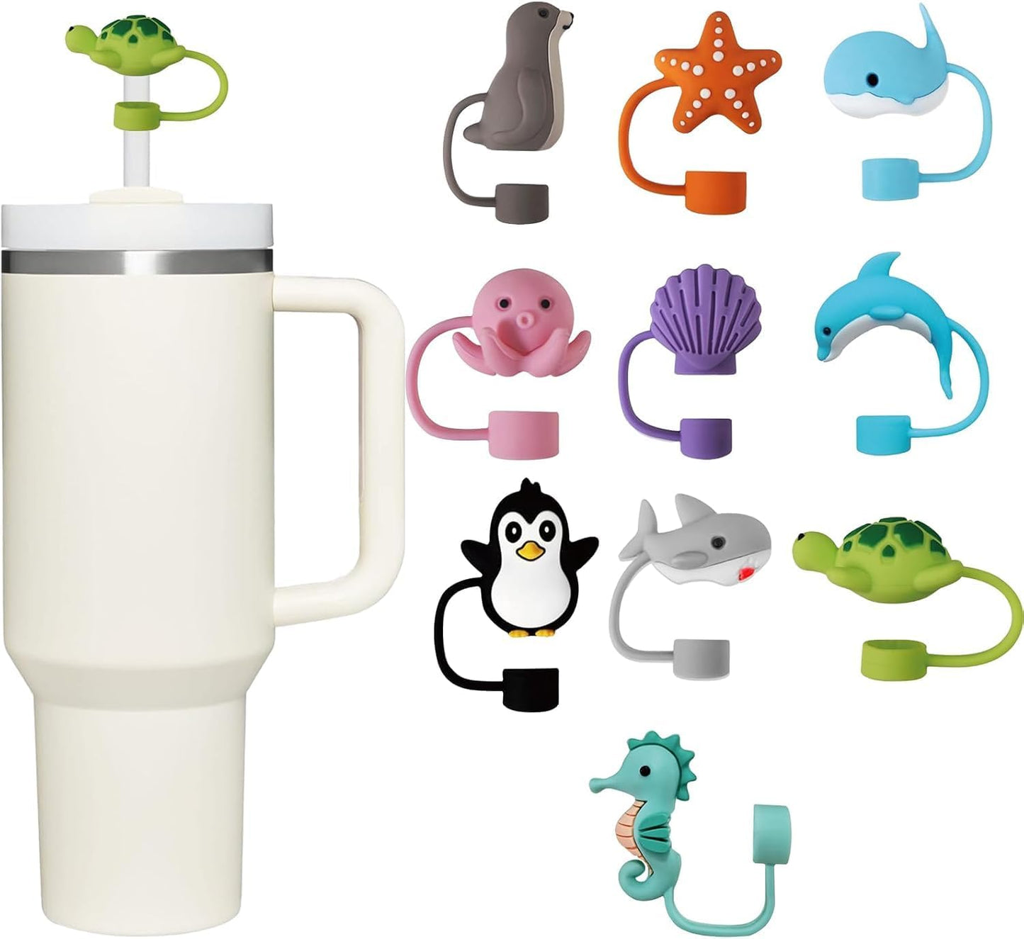 5pcs Free Pick Up Straw Topper for Stanley/Owala/Brumate/Hydro 10mm/0.39inch Diameter Straws