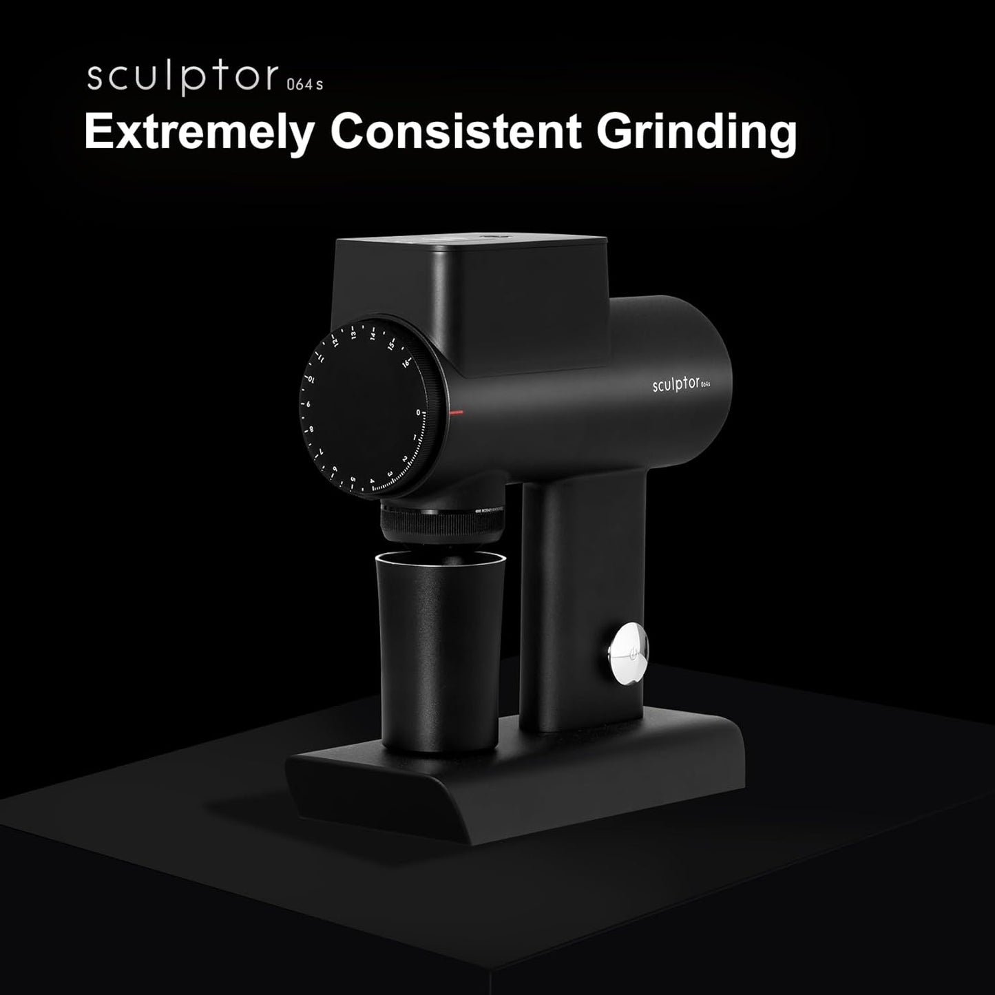 TIMEMORE Sculptor 064S Flat Burr Coffee Bean Grinder, Electric Espresso Grinder with Stepless Coarseness Adjustment, Suitable for Pour over, French Press, Cold Brew - Black