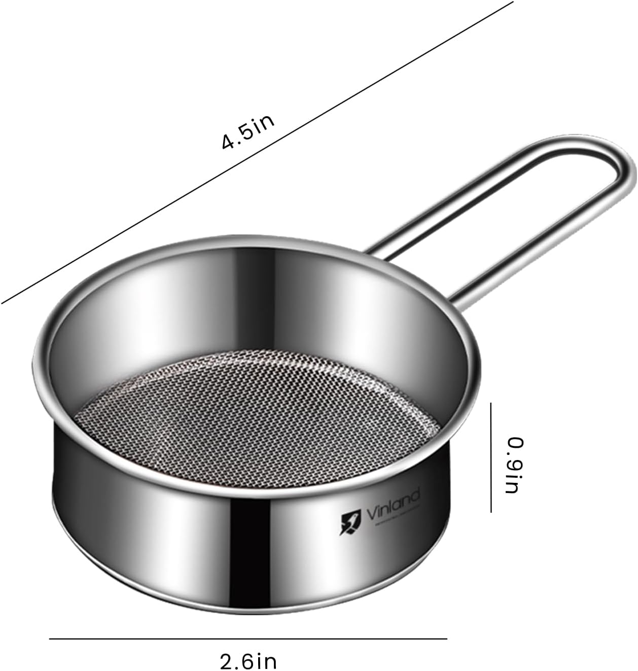 1/2 Flour Sifter, Sifter for Baking, Sifter for Enamels Fine Mesh Food-Grade Stainless Steel Vintage One-Hand Sifter Non-Rust Sifter used for Rapid Screening of Flour Apricot Flour Sugar Powder