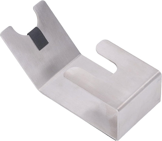 Coffee Portafilter Holder Sturdy Coffee Tamper Holder Stand, Bottomless Single Double Spout Coffee Tamper Holder Support Rack Silver for 51mm 53mm 54mm 58mm Espresso Portafilter