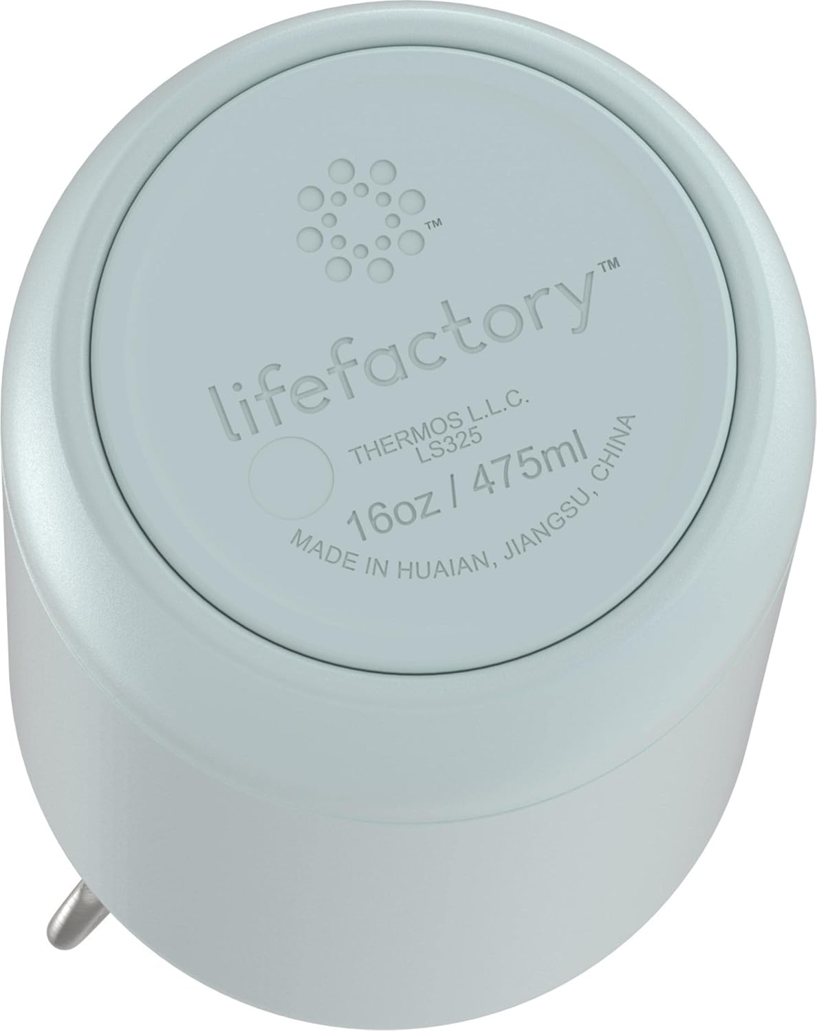 Lifefactory 20-Ounce Stainless Steel Vacuum-Insulated Sport Bottle, Mint