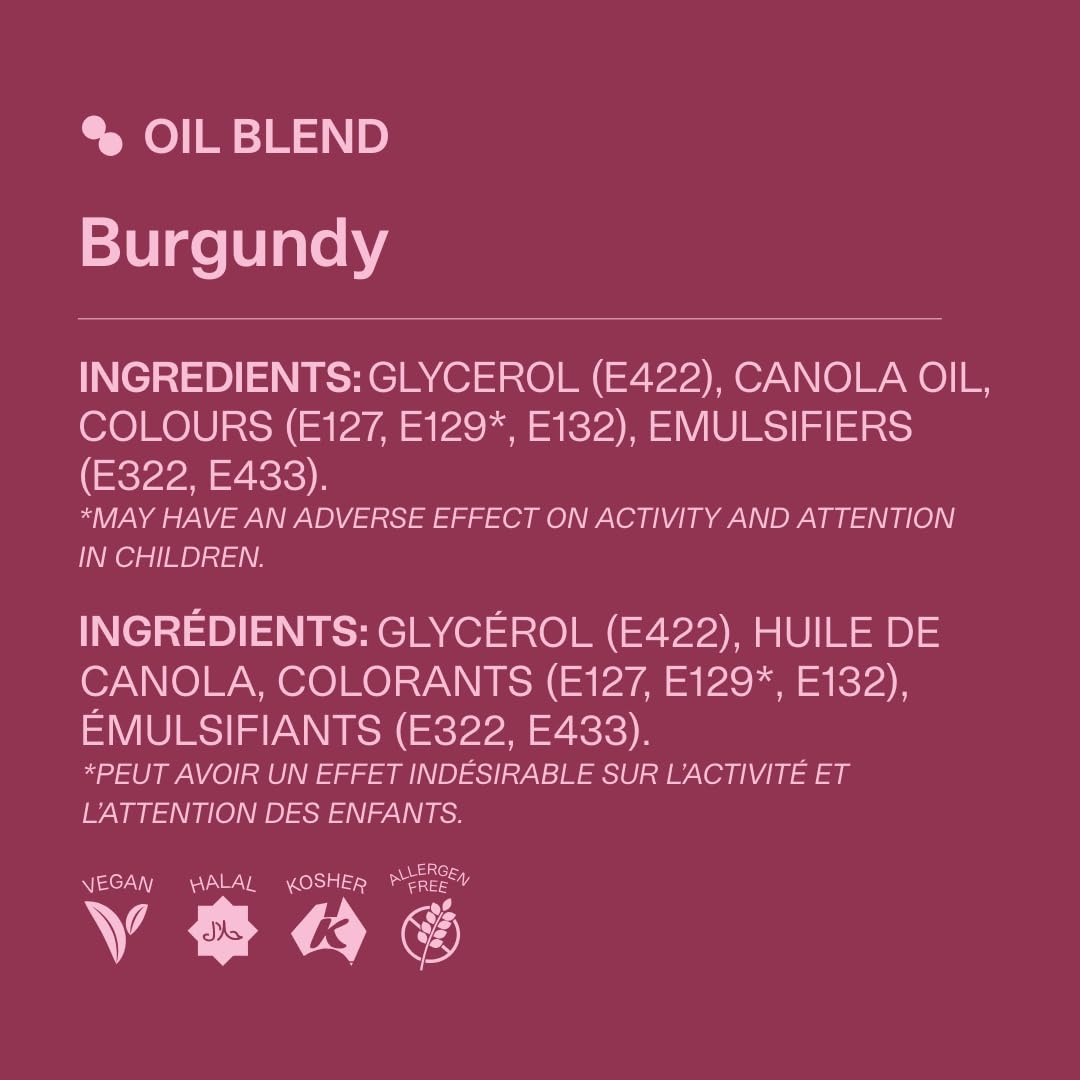 Colour Mill Oil-Based Food Coloring, 20 Milliliters Burgundy