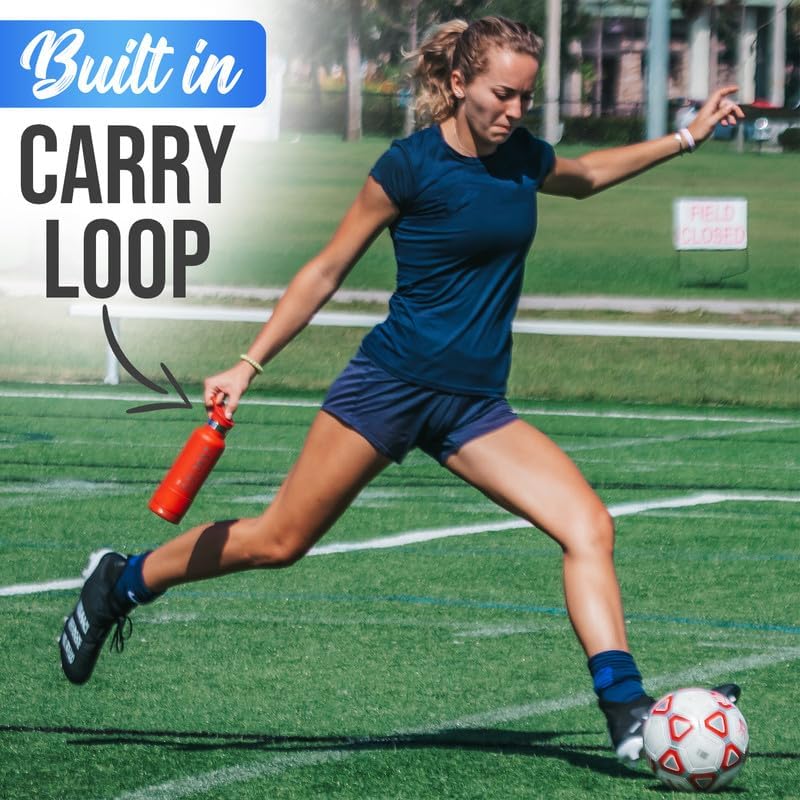 Coldest Insulated Water Bottle with Straw Lid - Stainless Steel Metal Insulated Bottle for Men & Women (Stealth Black, 32 oz)