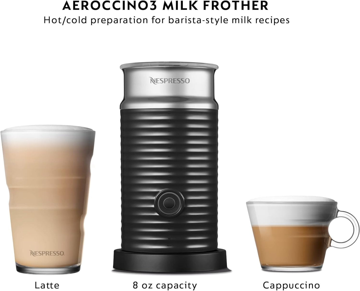 Nespresso Vertuo Pop+ Coffee and Espresso Maker by Breville with Milk Frother, Aqua Mint