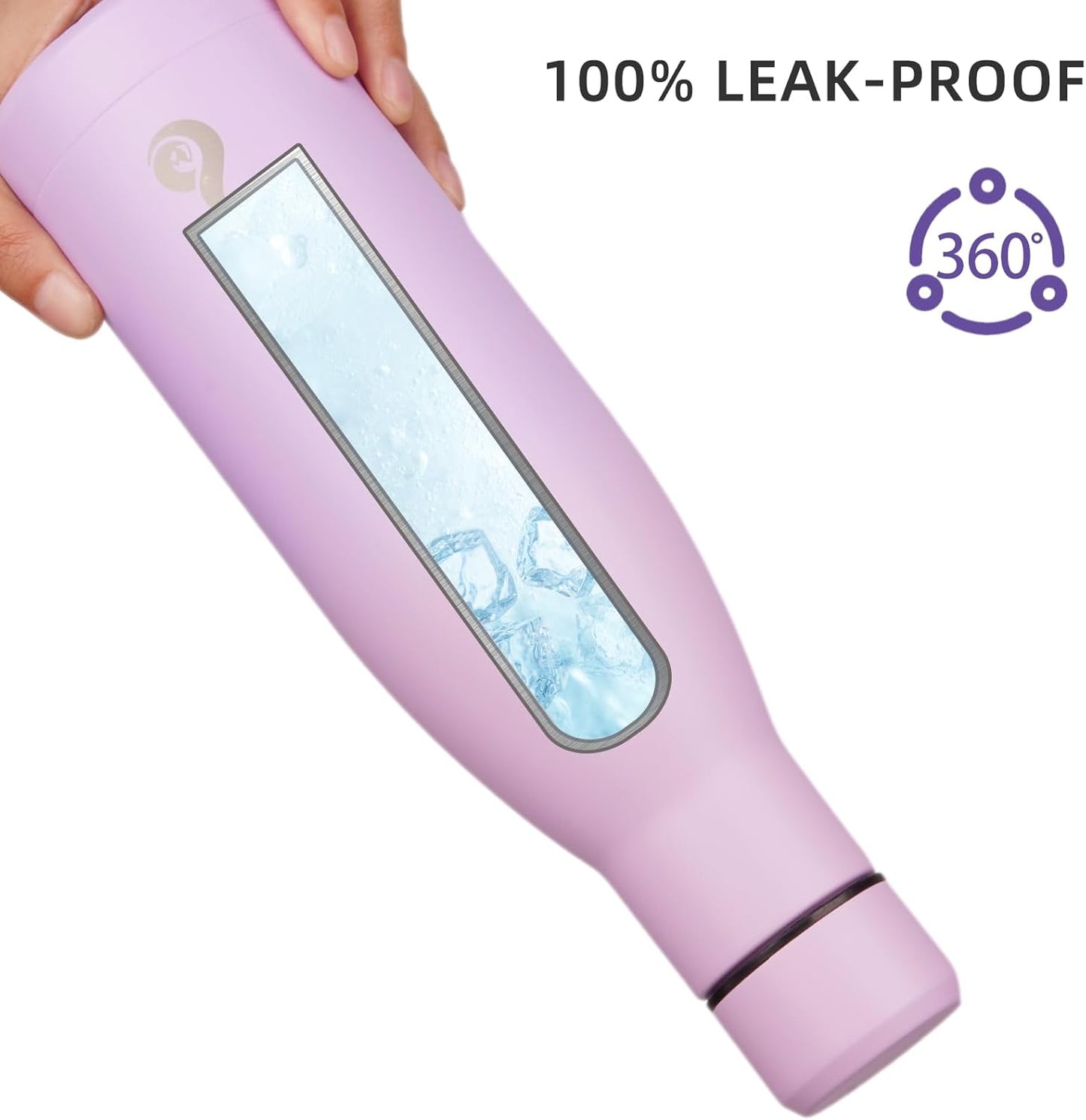 BJPKPK 25oz Insulated Stainless Steel Water Bottles Reusable Metal Travel Sports Water Bottle Keep Cold and Hot,Dreamy Purple