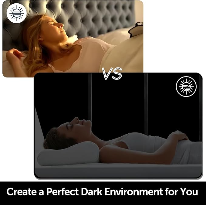 HIDBEA Mirror Blackout Window Film,100% Light Blocking Room Darkening Window Privacy Film,Mirror Glass Window Film Heat Control, Removable Window Cover Tint for Day Sleep (Mirror Black,17.7in x 6.5ft)