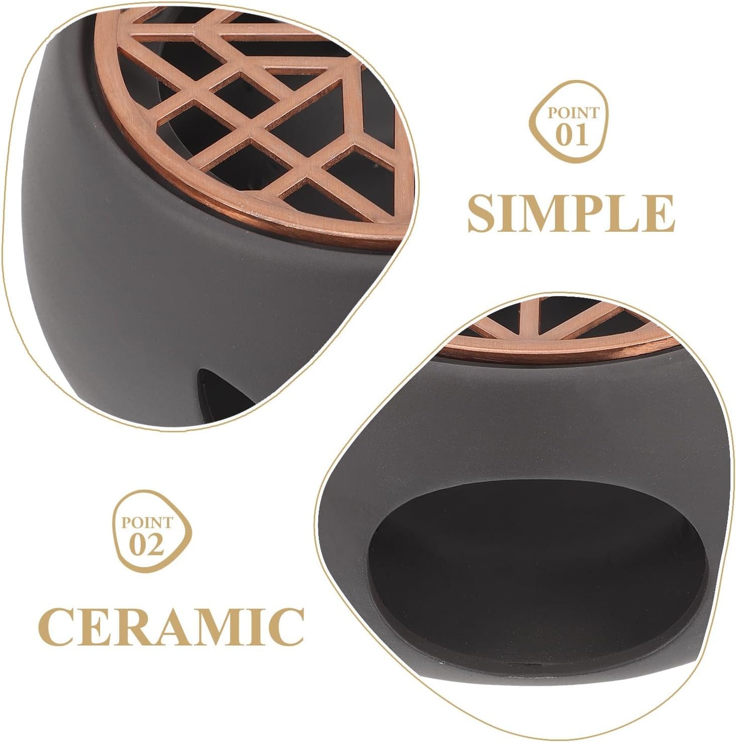 Ceramic Tea Pot Warmer Heater Set Japanese Pottery Teapot Warmer Base Tea Light Candle Holder Tea Stove Warmer for Tea Set Coffee Cup Tea Pot