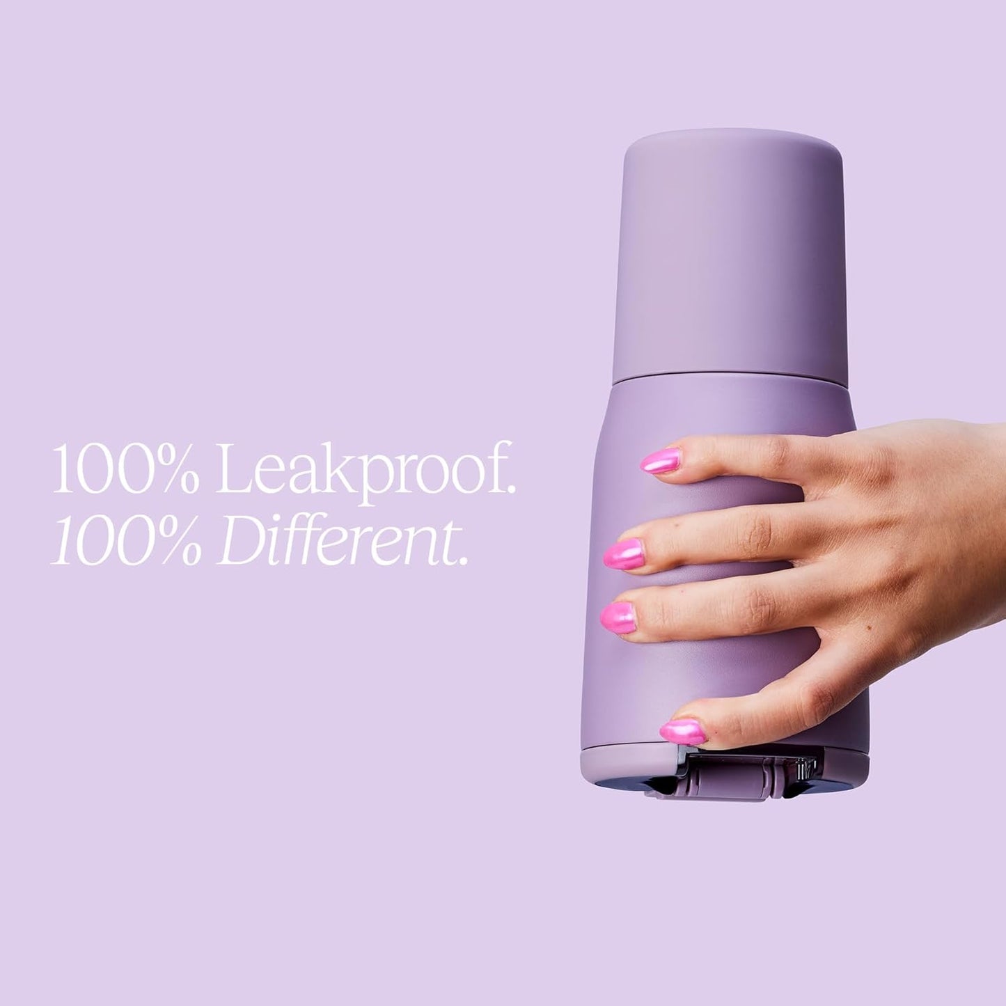 BrüMate Nav 25oz 100% Leak Proof Insulated Travel Tumbler with Magnetic BevLock™ Lid - Double Wall Cup-Holder Friendly Stainless Steel Mug (Lavender)