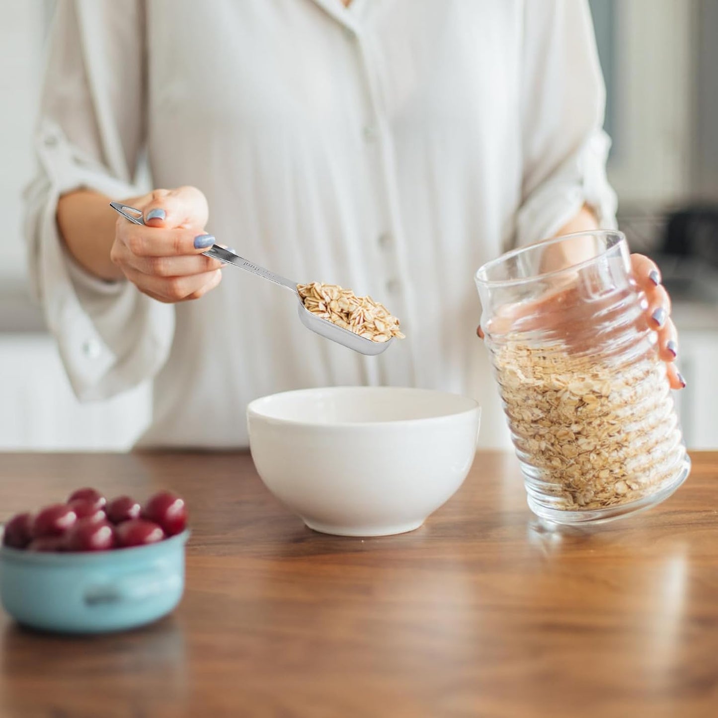 2 Pcs 3/4 Teaspoon(| 3.75 mL | 3/4 Tsp | 1/4 Tbsp | 3.75 cc | 1/8 oz) Stainless Steel Single Measuring Spoon, Long Handle Metal Measuring Spoon, Kitchen Gadgets for Cooking & Baking