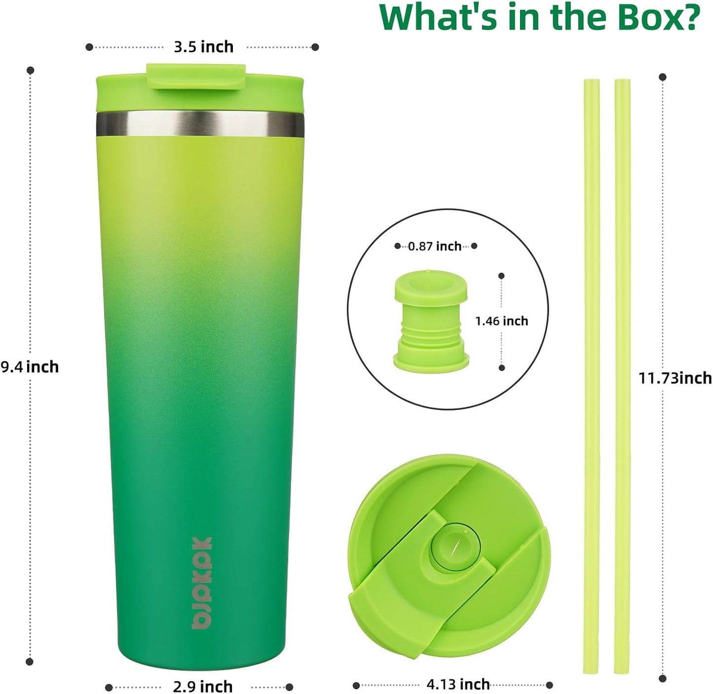 BJPKPK 30oz Tumbler With lid And Straw Stainless Steel Travel Coffee Mug Insulated Tumblers Cups,Bamboo Grove