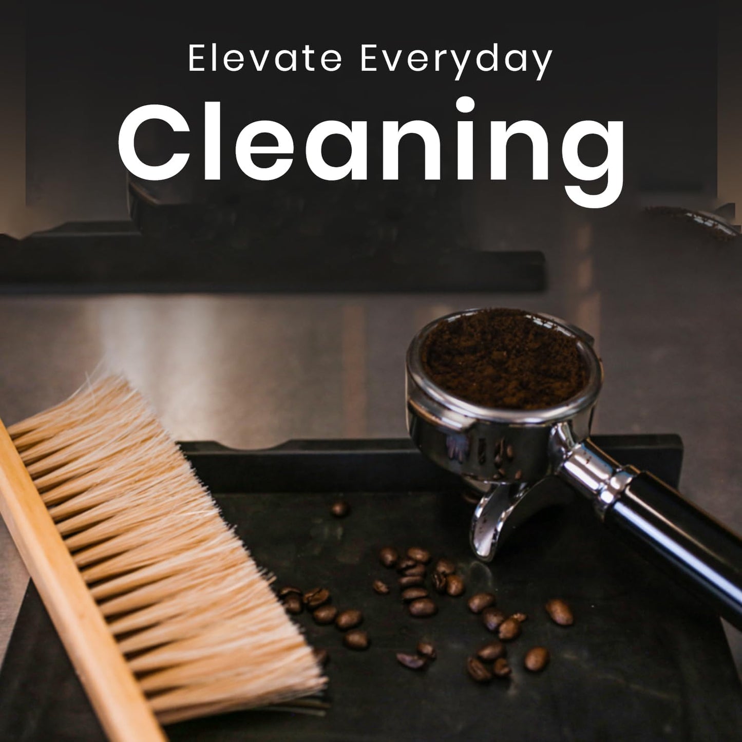 Rattleware Durable 11” Counter Brush - Solid Wood Handle, Horsehair Bristles & Static-Fre - Ideal for Home & Commercial Use