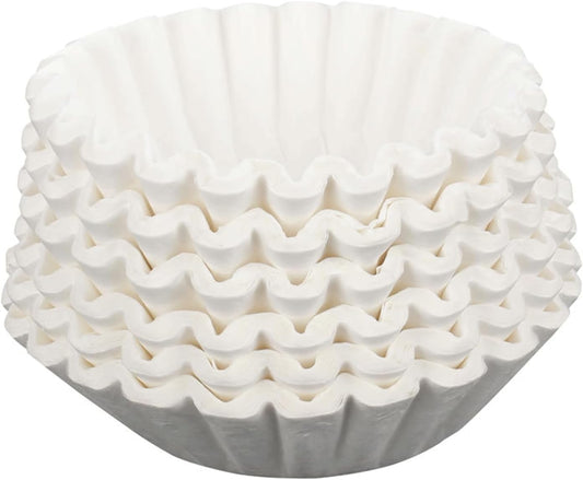 300pcs 12-Cup Commercial Coffee Filters (4 ¼ Inch base, 2 ¾ Inch Walls, 9 ¾ Inch Laying Flat) Large Coffee Filters Premium Paper with 12-Cup Home & Commercial Machines(X6-300)