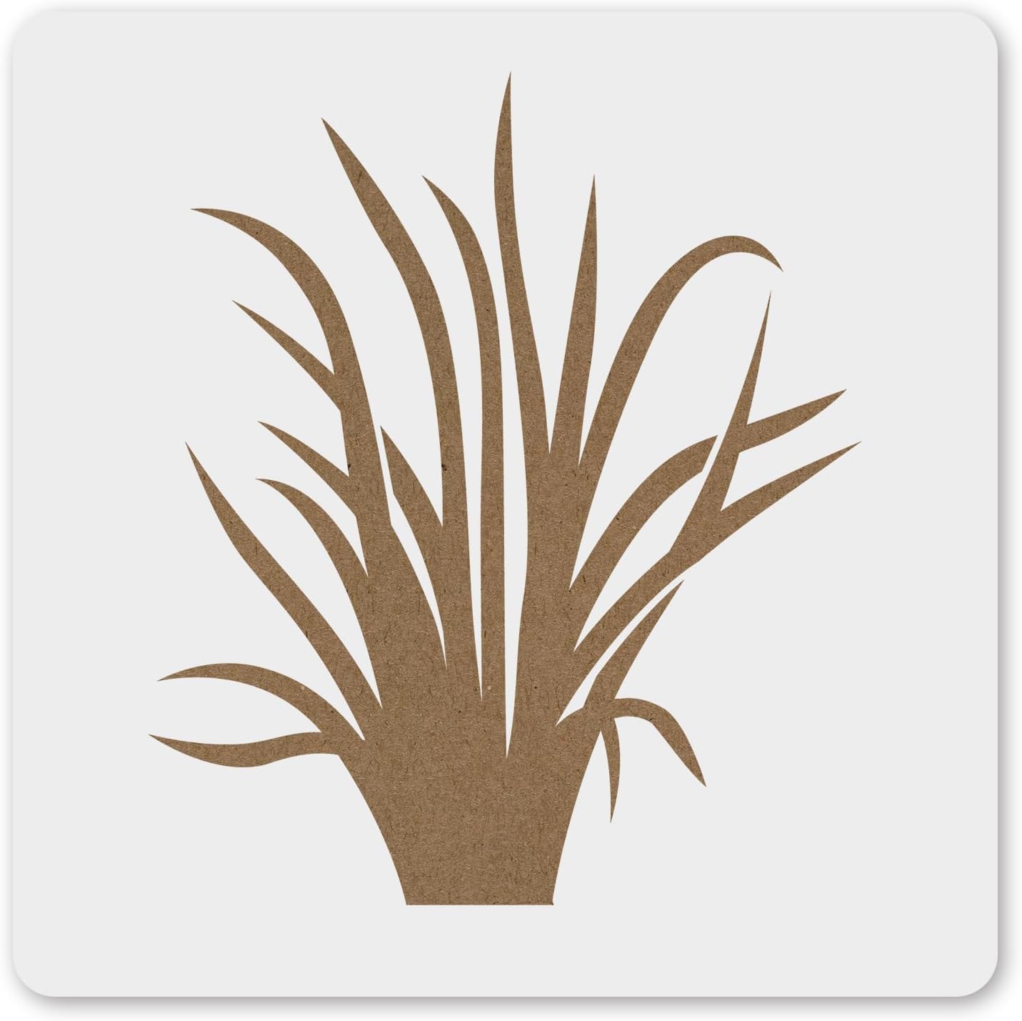 MAGJUCHE Grass Stencil 12 Inches, Reusable Grass Stencil for Painting DIY Crafts Decor