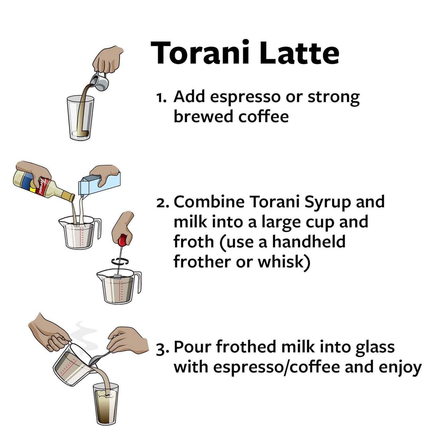 Torani Syrup Variety Packs, Sugar Free Coffee Favorites, 25.4 fl oz Bottle (Pack of 4)