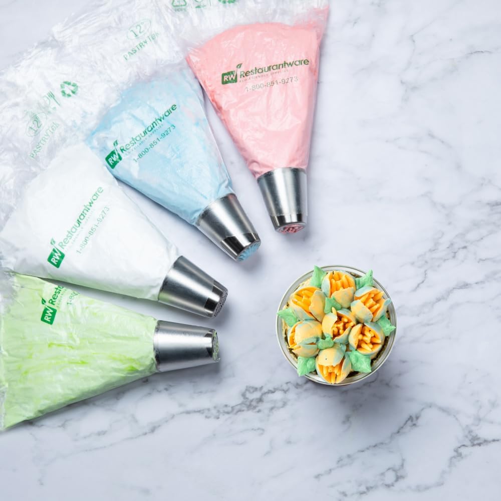 Restaurantware-Russian Piping Tip, 1 Tulip Cake Decor Piping Tip - #54, Corrosion-Resistant, Stainless Steel Decorating Tip For Frosting, Dishwashable, Decorate Cupcakes, Cakes, or Cookies