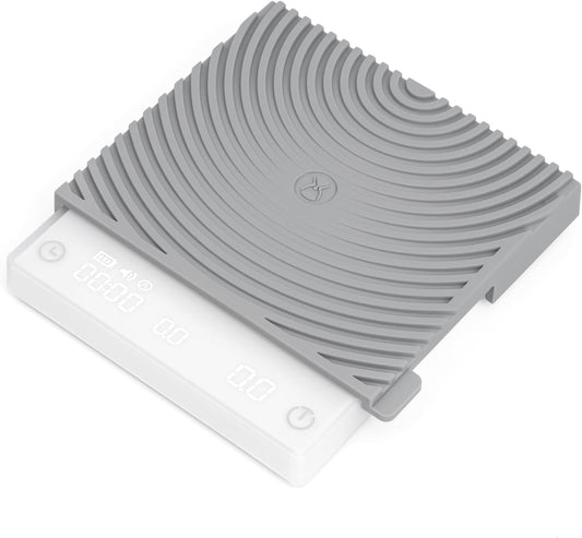 TIMEMORE Basic Mini Coffee Scale, Multifunction Electronic Espresso Scale, Weigh Digital Drip Cone Scale with Timer, Ultra Thin and LightMini Digital Food Kitchen Scale for Baking, Cooking - White