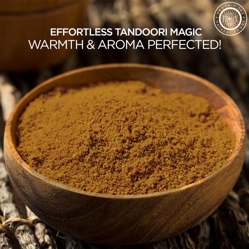 Pride of India - PACK of 6 - Tandoori Grill Masala 6 oz (170 gm) Medium Dual Sifter Bottle |Blend of Exotic & Gourmet Spices |For Vegetable, Meat & Chicken Cooking |Non-Bioengineered | Easy to Use