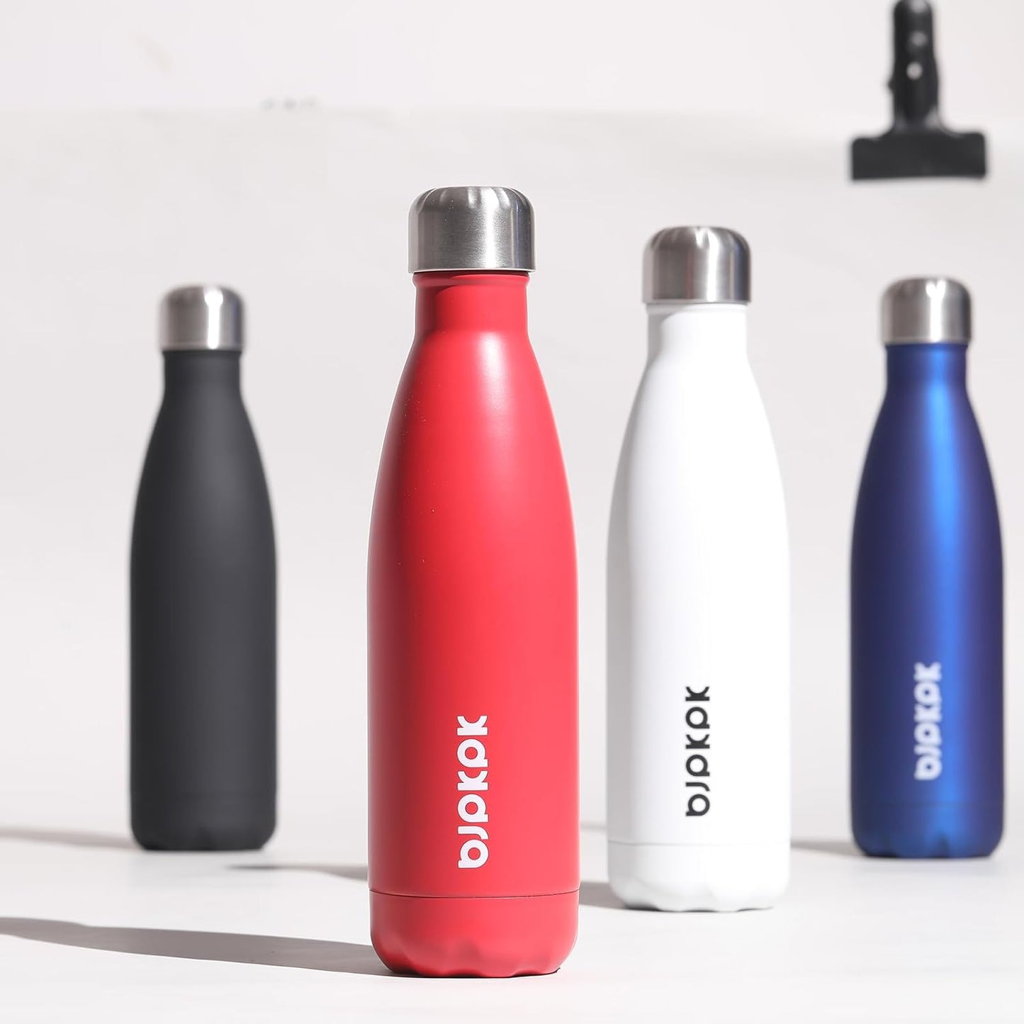 BJPKPK 17oz Insulated Stainless Steel Water Bottles Travel Sports Water Bottles BPA Free,Red