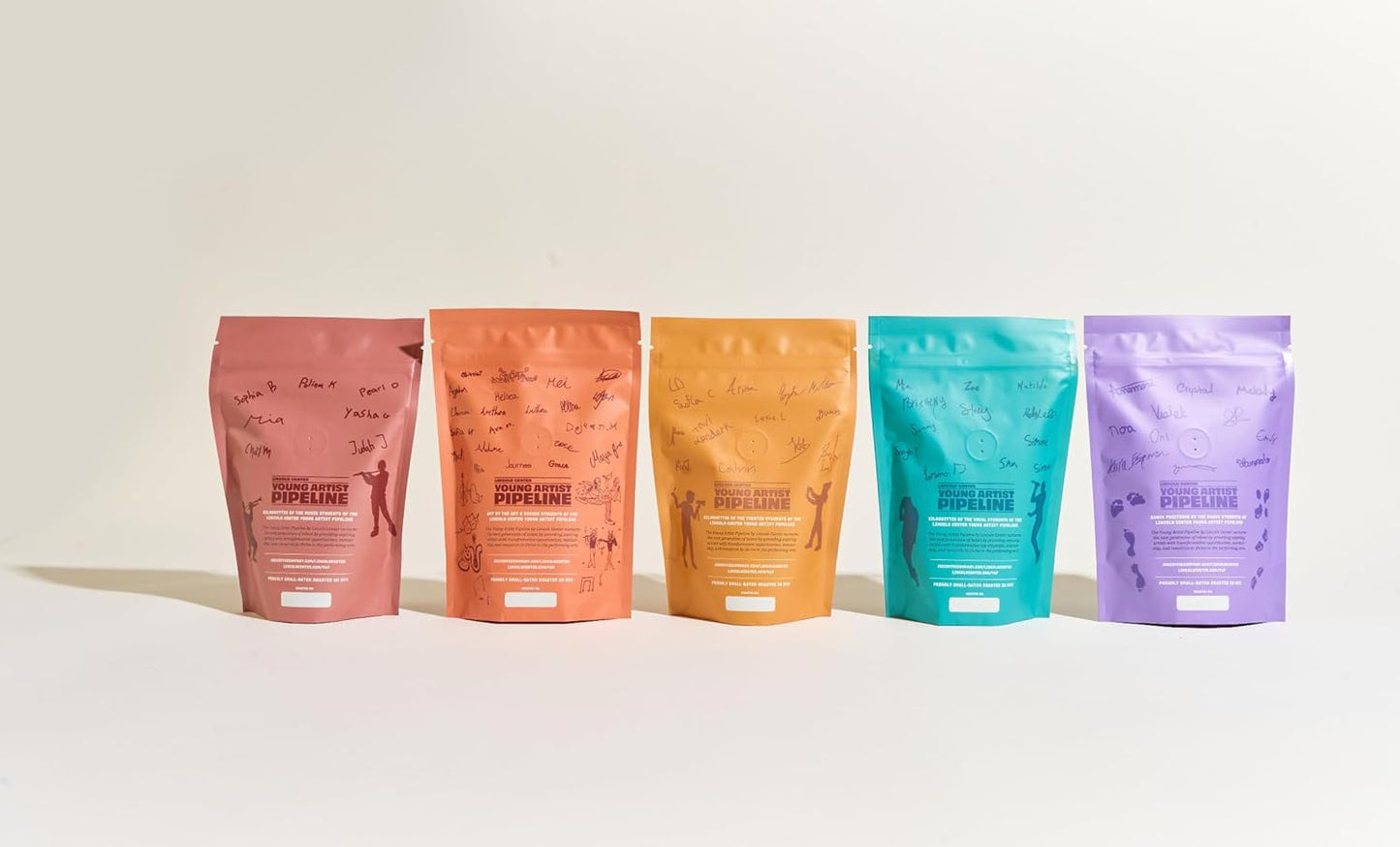 Joe Coffee Company x Lincoln Center - 6 oz Bag Whole Bean Coffee Bundle of 5| Women-Produced, NYC Roaster, Rainforest Alliance Certified, Kosher, Climate-Friendly, Specialty Grade