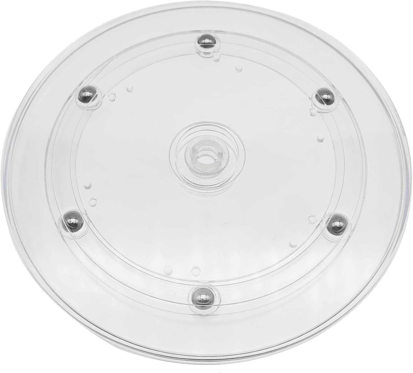 2 Pack 6" Lazy Susan Turntables Acrylic Ball Bearing 360 Degree Rotating Tray for Spice Rack Table Cake Kitchen Pantry Decorating (Transparent)