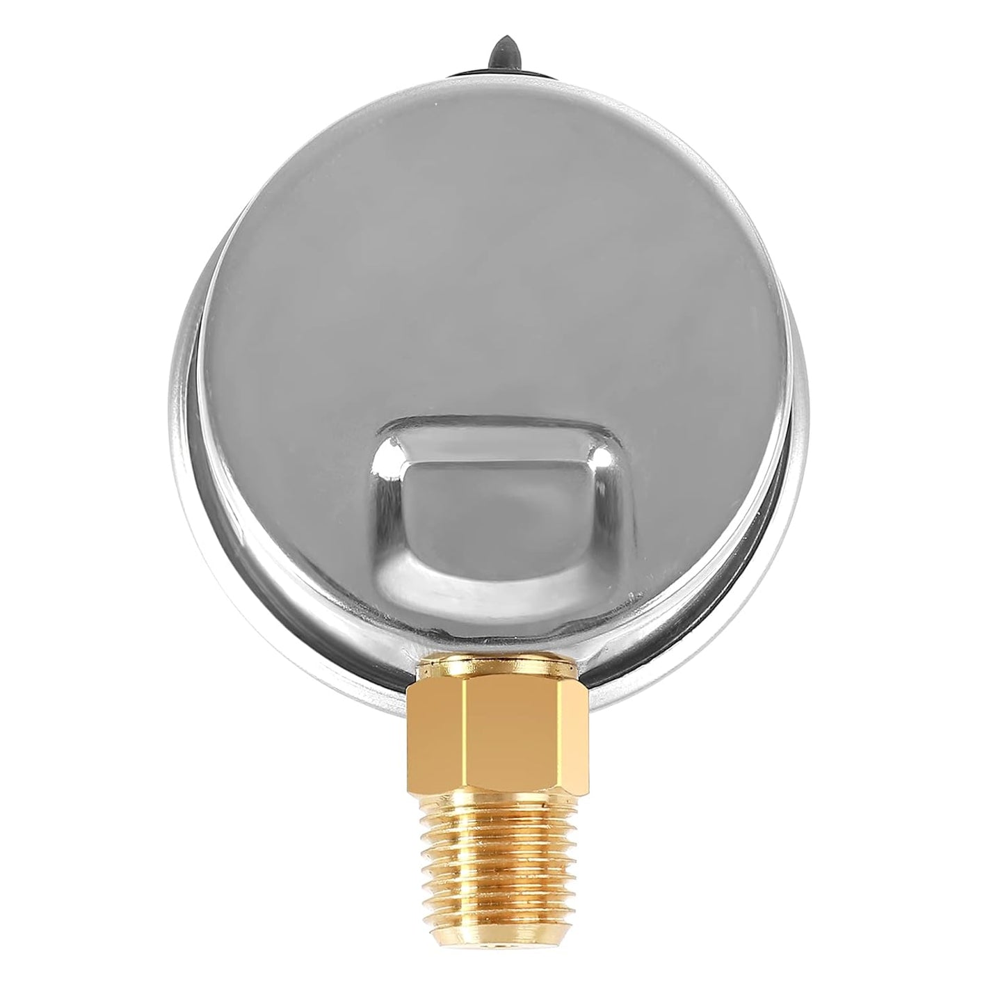 Glycerin Filled Low Pressure Gauge 60psi/4bar, Stainless Steel case, Brass Inside Construction, 2-1/2" dial, 1/4" NPT Rear Connection