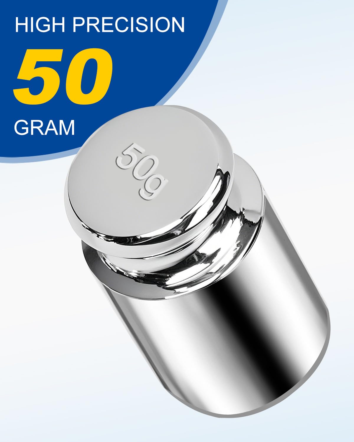 UCEC Calibration Weights for Digital Scale, 50g Gram Weights, Precision Stainless Steel Balance Scale Calibration Weight for Lab Educational Science