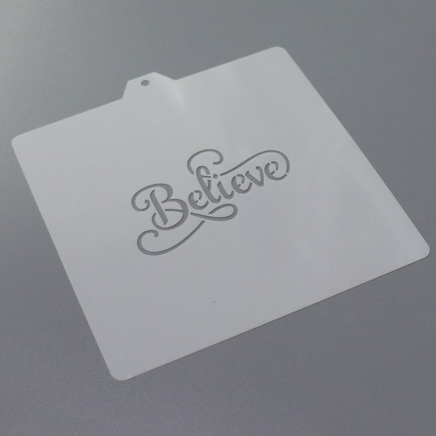 Cookie Cutter and Stencil Set Bundle cookie stencil and cutter kit Believe Stencil and Cookie Cutter Set (Believe)