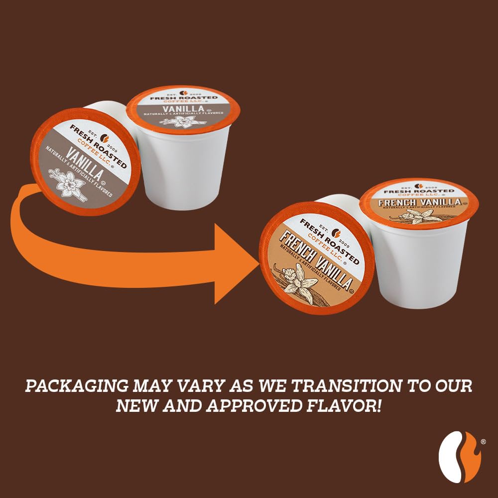 Fresh Roasted Coffee, The Great Eight, Flavored Coffee Pod Variety Pack, K-Cup Compatible, 96 Count