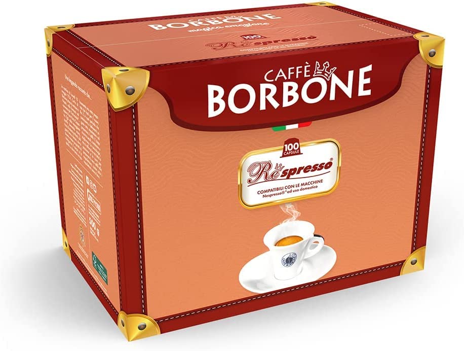 Caffe Borbone Nespresso Compatible Espresso Pods, Red Blend, Freshly Roasted and Packaged in Italy - 50 Individually Wrapped Espresso Pods - NOT Compatible with Vertuo