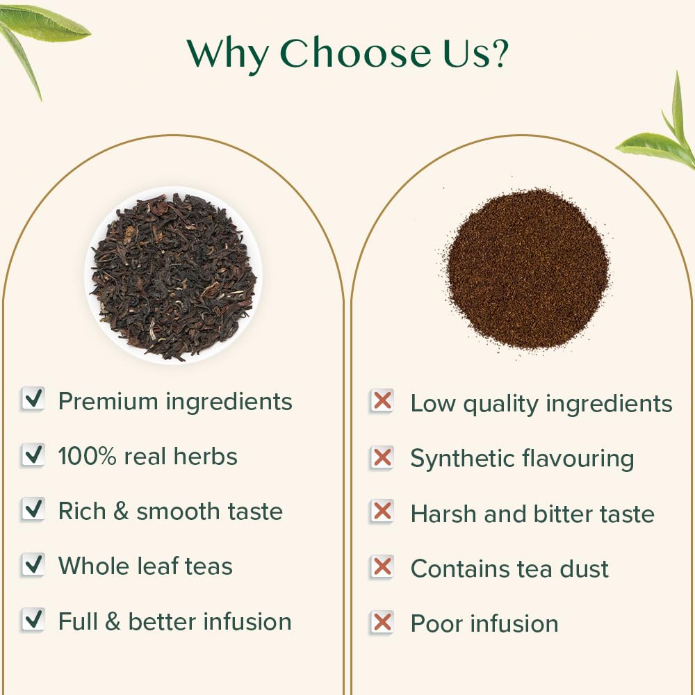 VAHDAM, Darjeeling Tea Leaves From Himalayas 340g (170+ Cups) Pure Unblended Darjeeling Black Loose Leaf Tea | Packed & Shipped Direct From Source In India