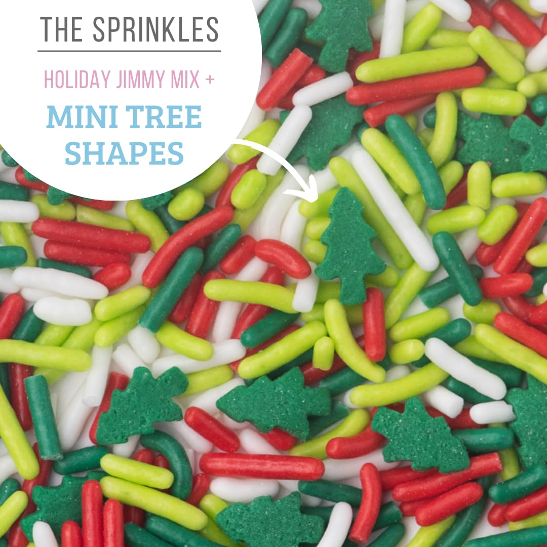 Sweets Indeed Frosting Kit plus Sprinkles Frosting Tubes nozzles 11.71 ounces Perfect for baking and cookie decoarting (Christmas)