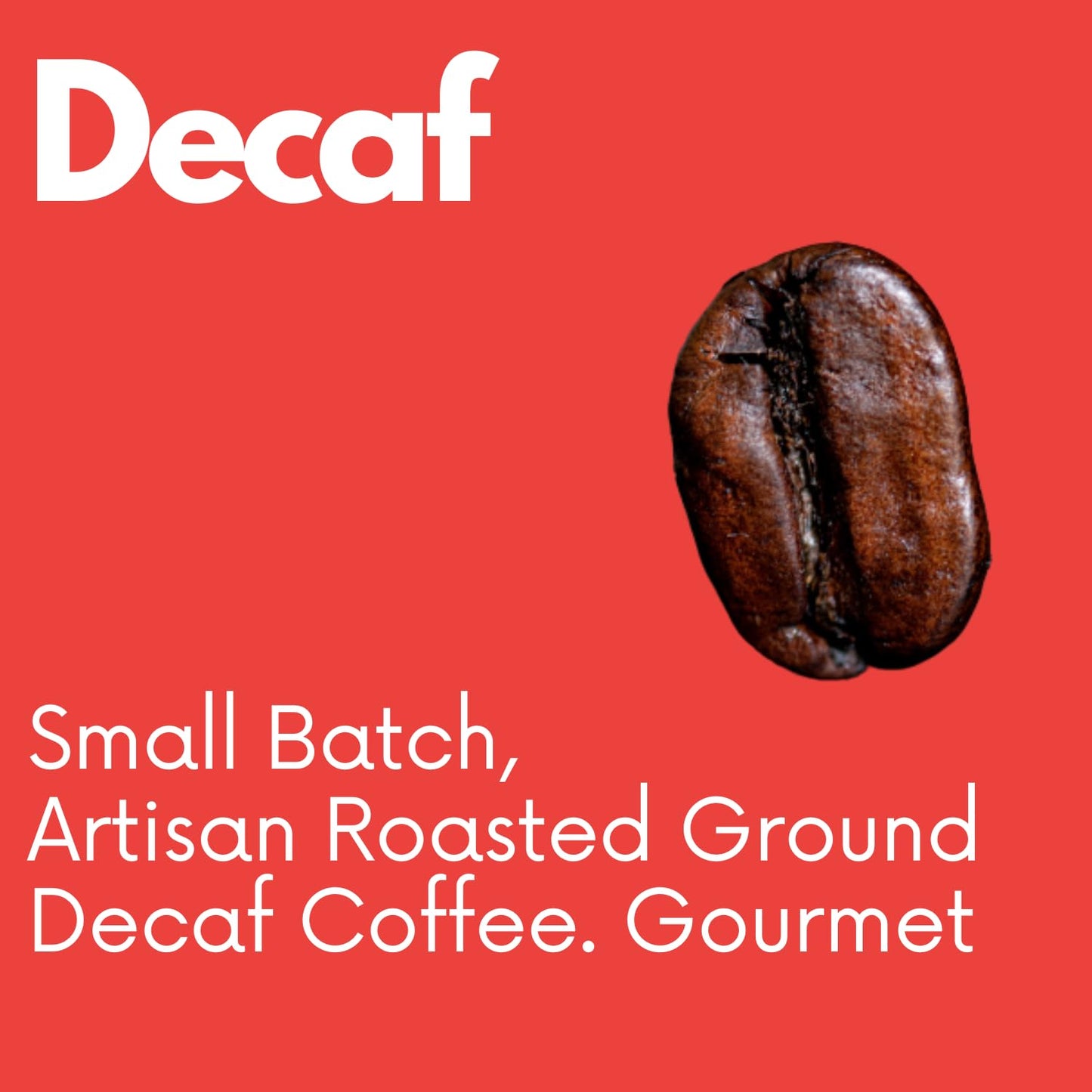 Sarasota Coffee Ground Decaf | Dark Roast Gourmet Decaffeinated Coffee Grounds | Low Acid, Mold Free, Specialty Grade Bulk Ground Decaf | 5lb (80 oz)