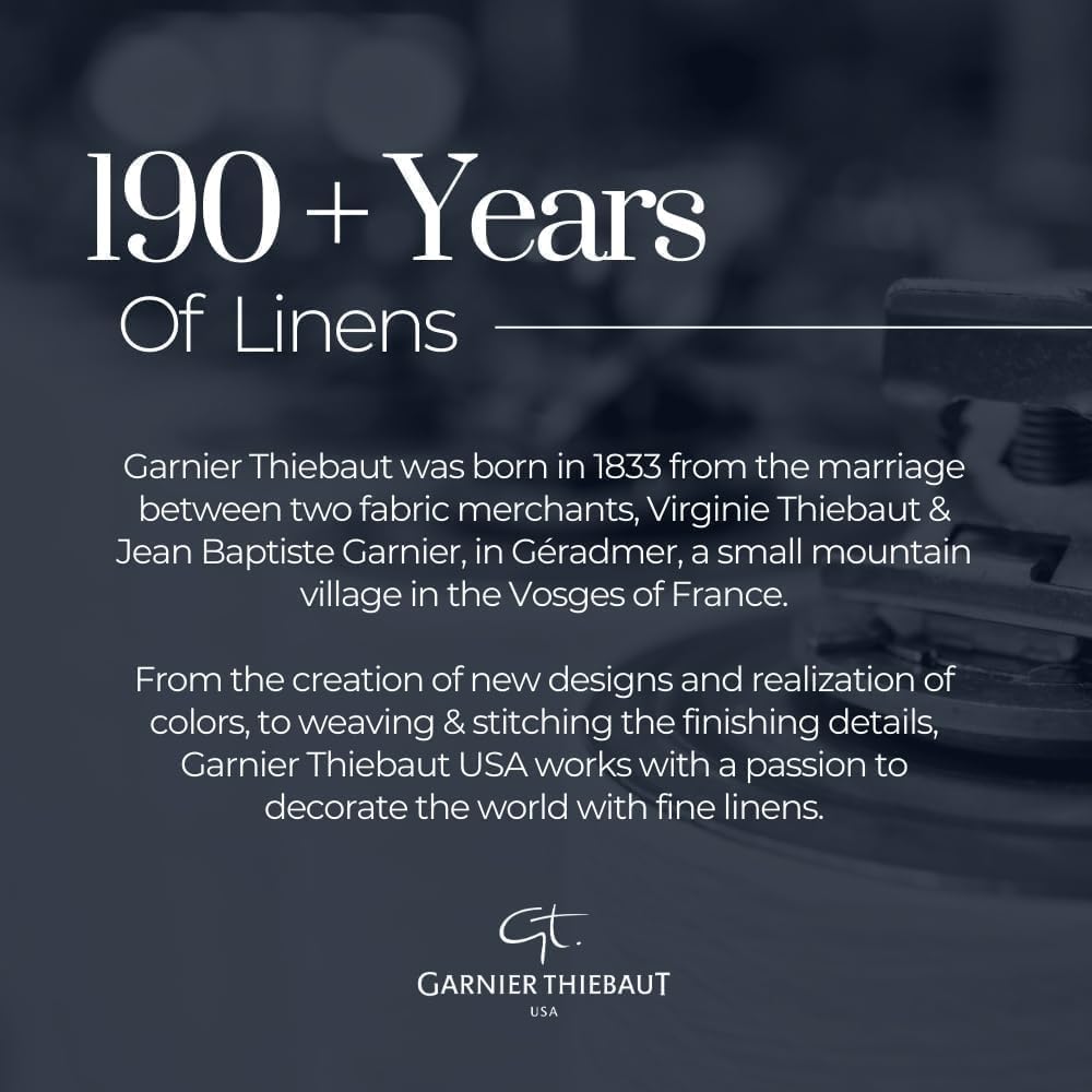 Garnier Thiebaut Mona Lisa Bleu (Mona Lisa Blue) French Kitchen Towel 22"x30", Cotton, Jacquard